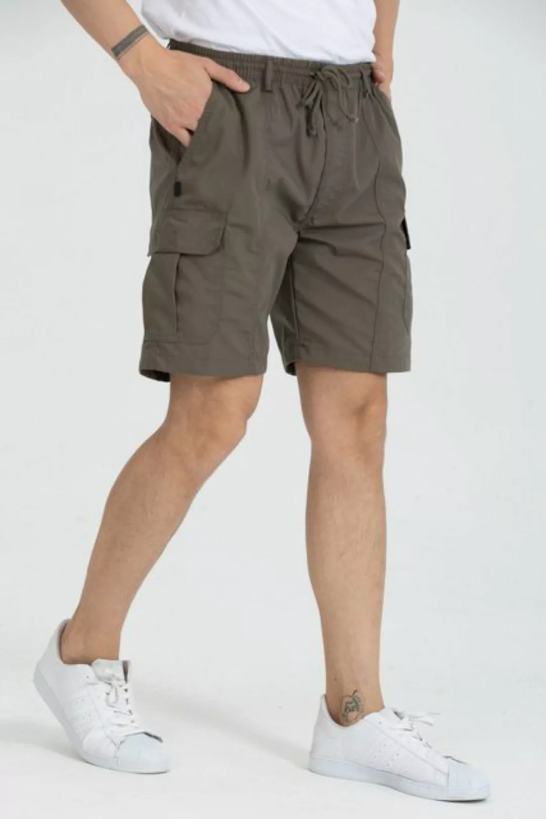 Kendindza Collection Cargoshorts Bermuda Herren Kurze Cargo Hose Schlupfhos günstig online kaufen