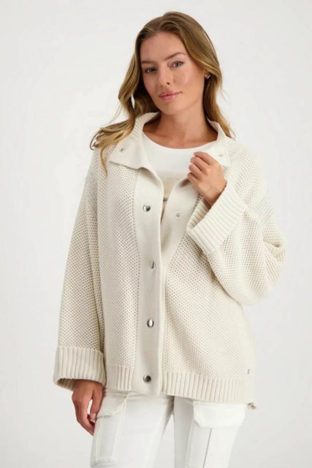 Monari Strickjacke, aus Boucle Garn günstig online kaufen