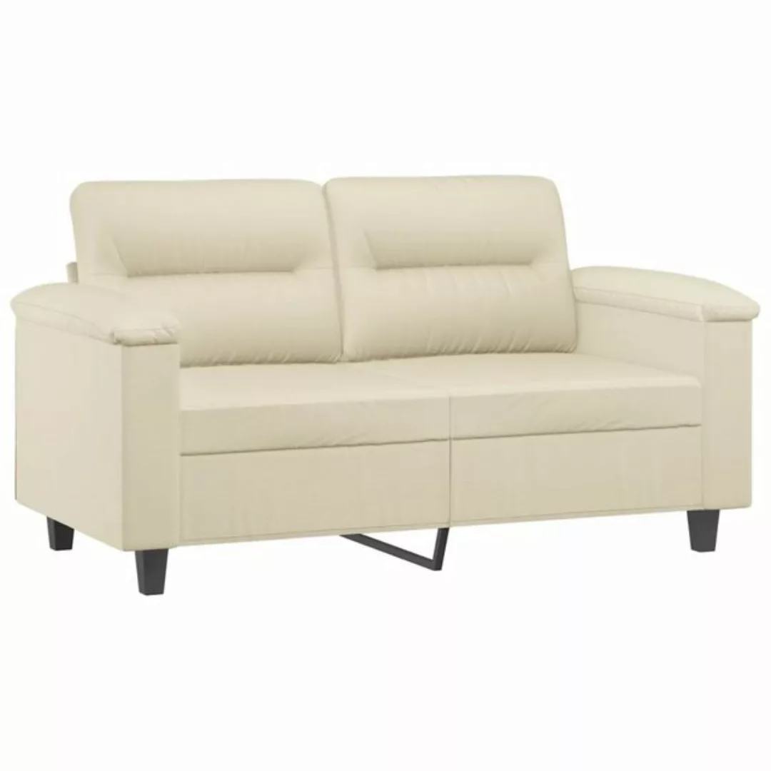 vidaXL Sofa, 2-Sitzer-Sofa Creme 120 cm Kunstleder günstig online kaufen