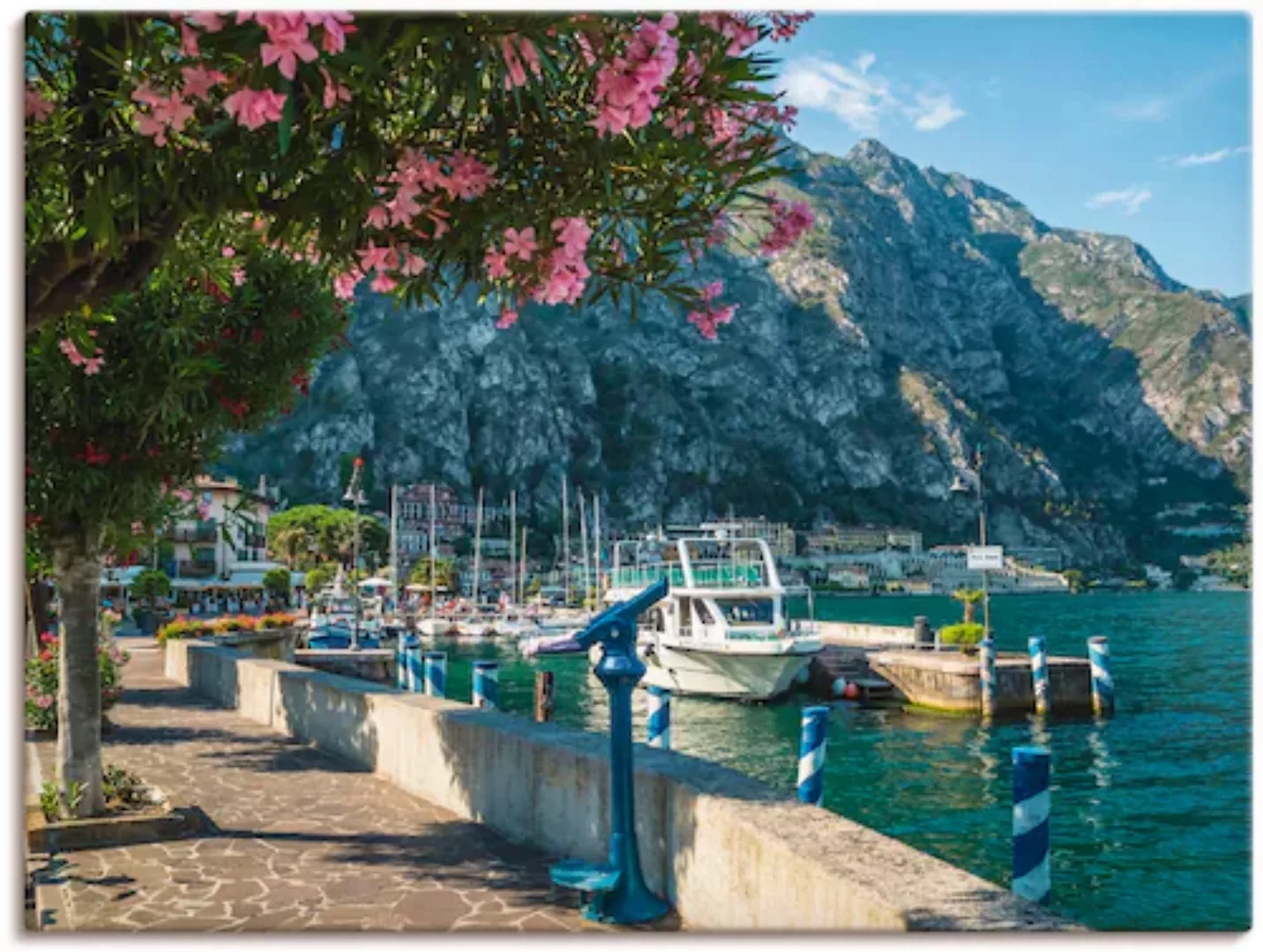 Artland Leinwandbild "Gardasee Hafen Limone sul Garda I", Europa, (1 St.), günstig online kaufen