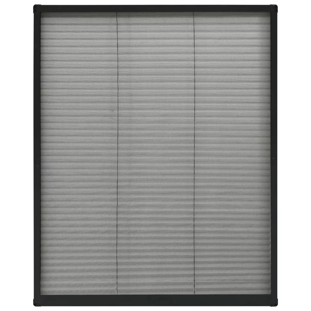 Insektenschutz-plissee Für Fenster Aluminium Anthrazit 80x100cm günstig online kaufen