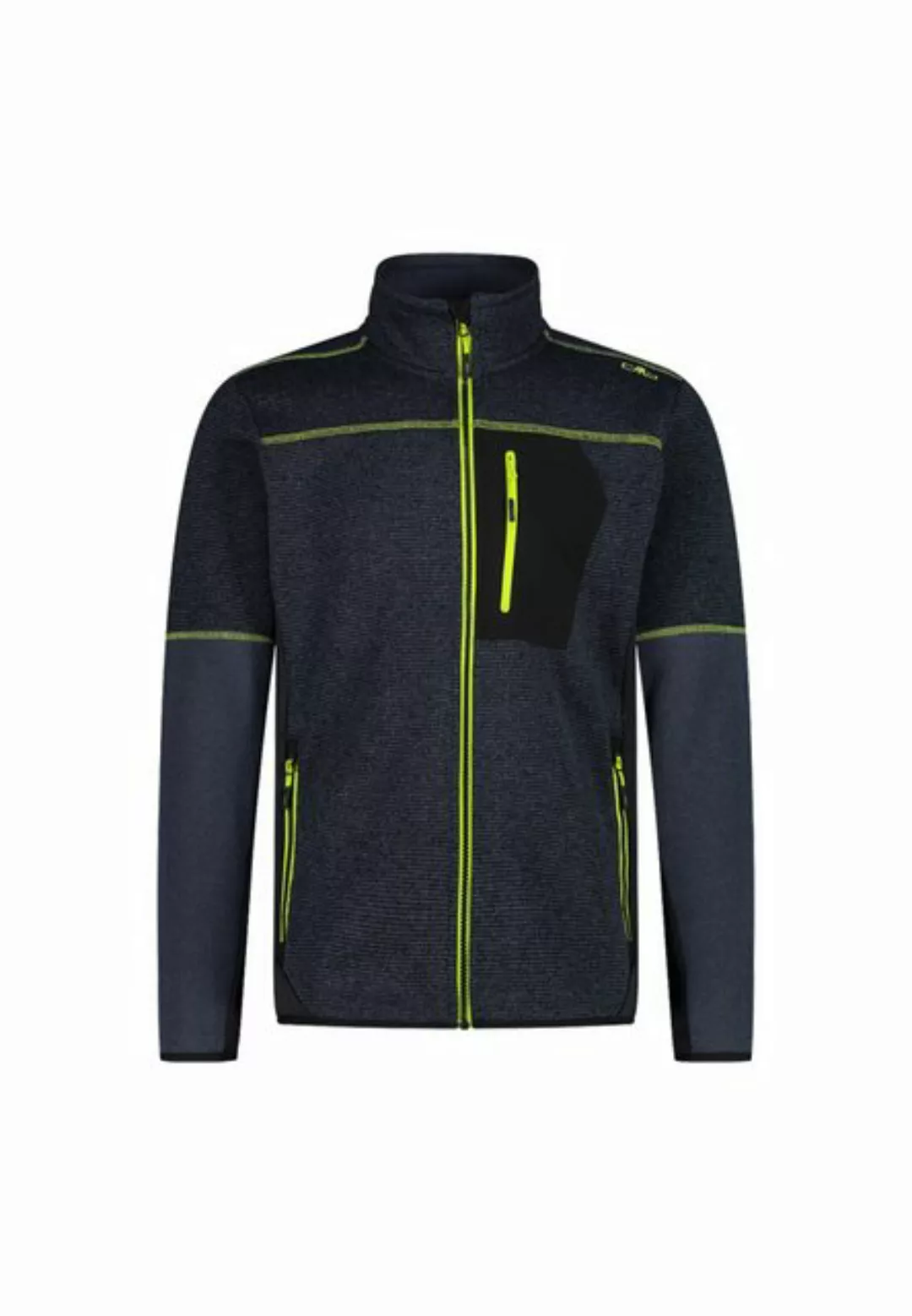 CMP Fleecejacke CMP Herren Strick-Tech-Jacquard-Fleecejacke mit Einsätzen a günstig online kaufen