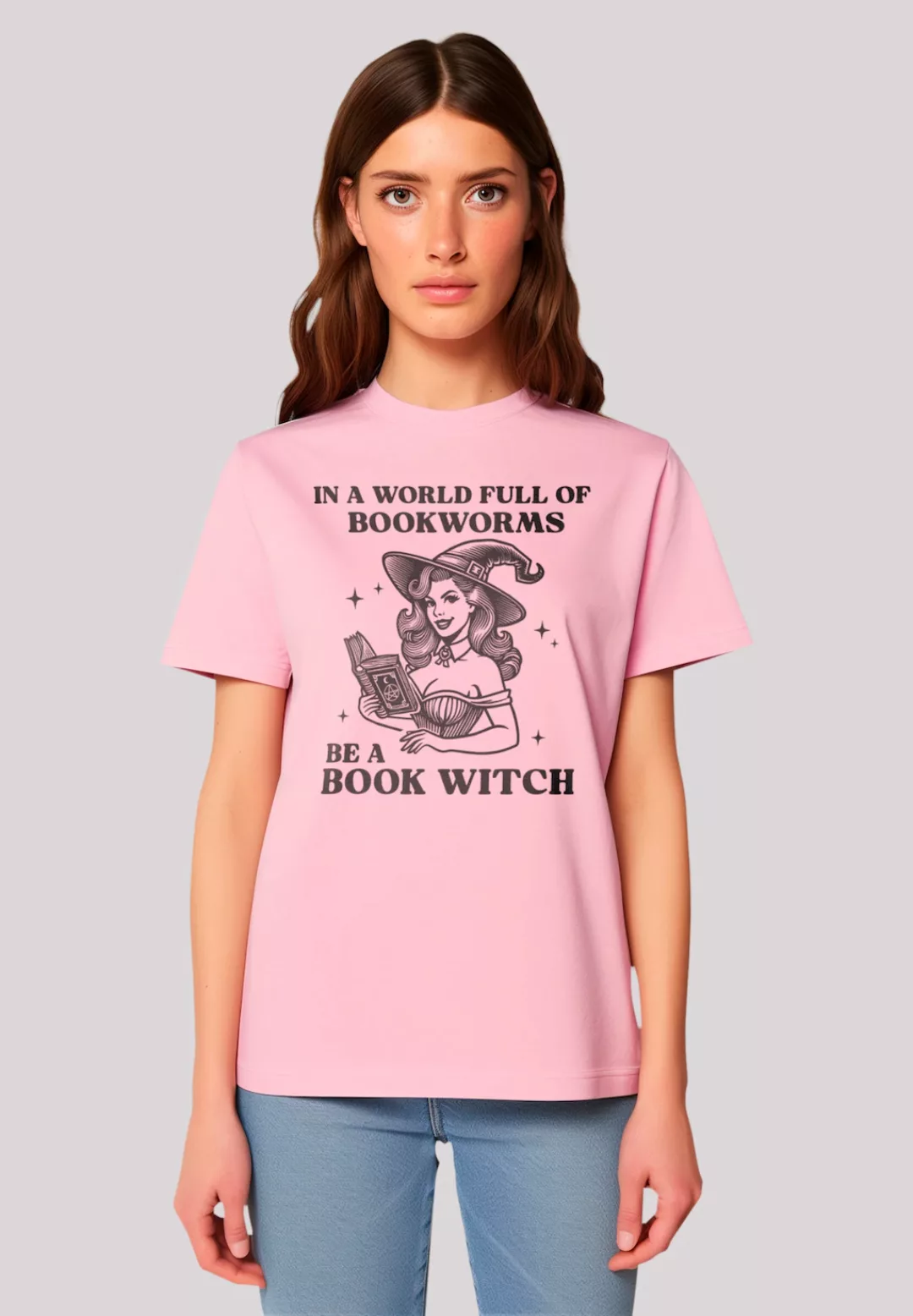 F4NT4STIC T-Shirt "Halloween Witch be a book witch", Premium Qualität, Hall günstig online kaufen