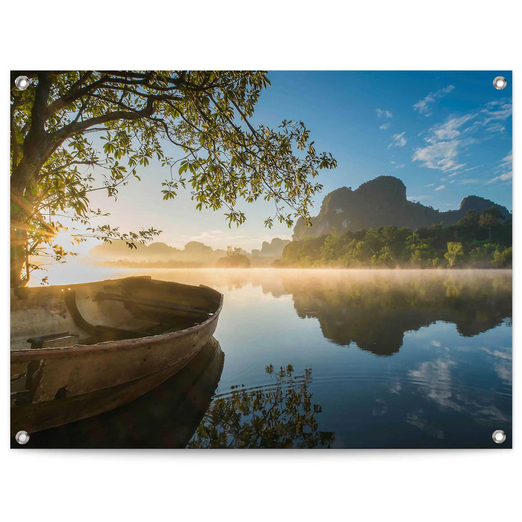 Reinders Poster "Boot auf dem See", Outdoor für Garten oder Balkon günstig online kaufen