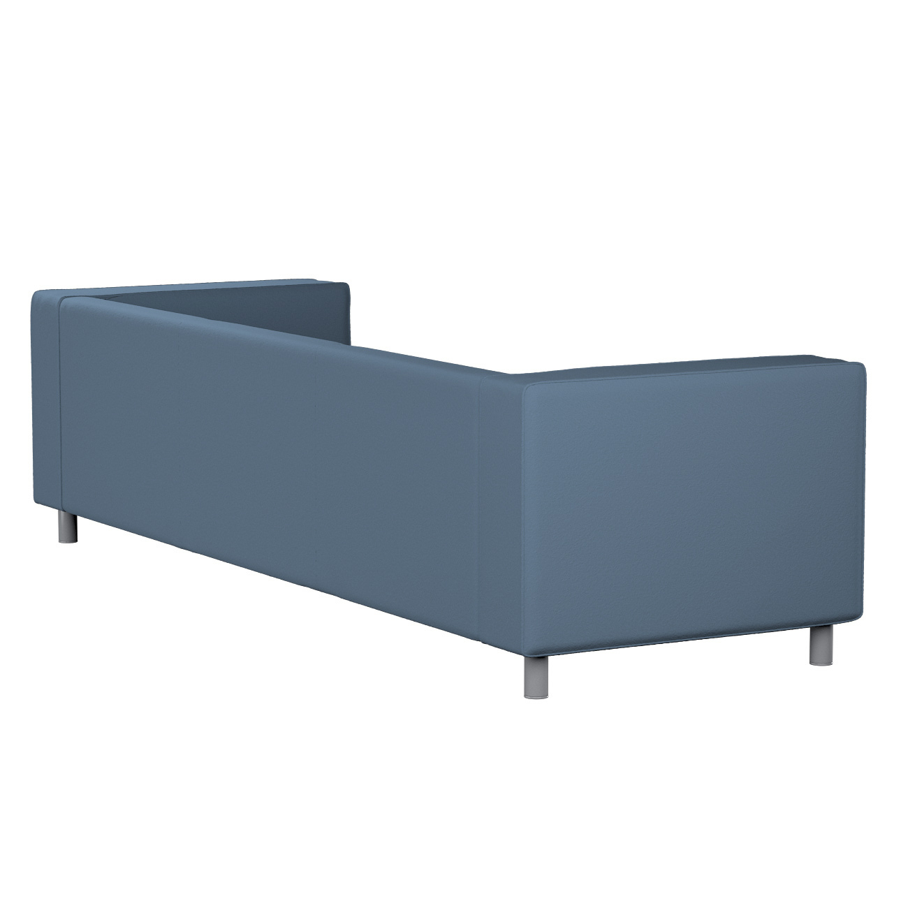 Bezug für Klippan 4-Sitzer Sofa, blau, Bezug für Klippan 4-Sitzer, Bouclé ( günstig online kaufen