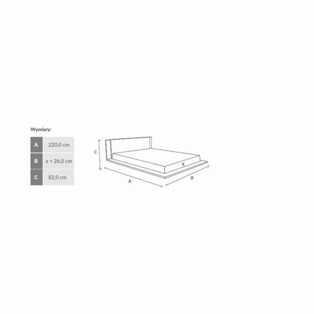 Domando Bett Massivholzbett Sassari, Breite 186cm, massive Eiche geölt, Sch günstig online kaufen