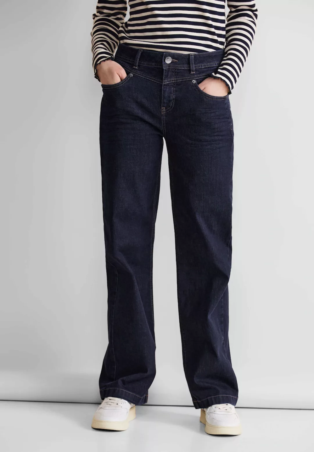 STREET ONE Loose-fit-Jeans mit Wide Legs günstig online kaufen