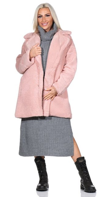 Aurela Damenmode Kurzmantel Boucle Damen Mantel Übergangsmantel Boucle Jack günstig online kaufen