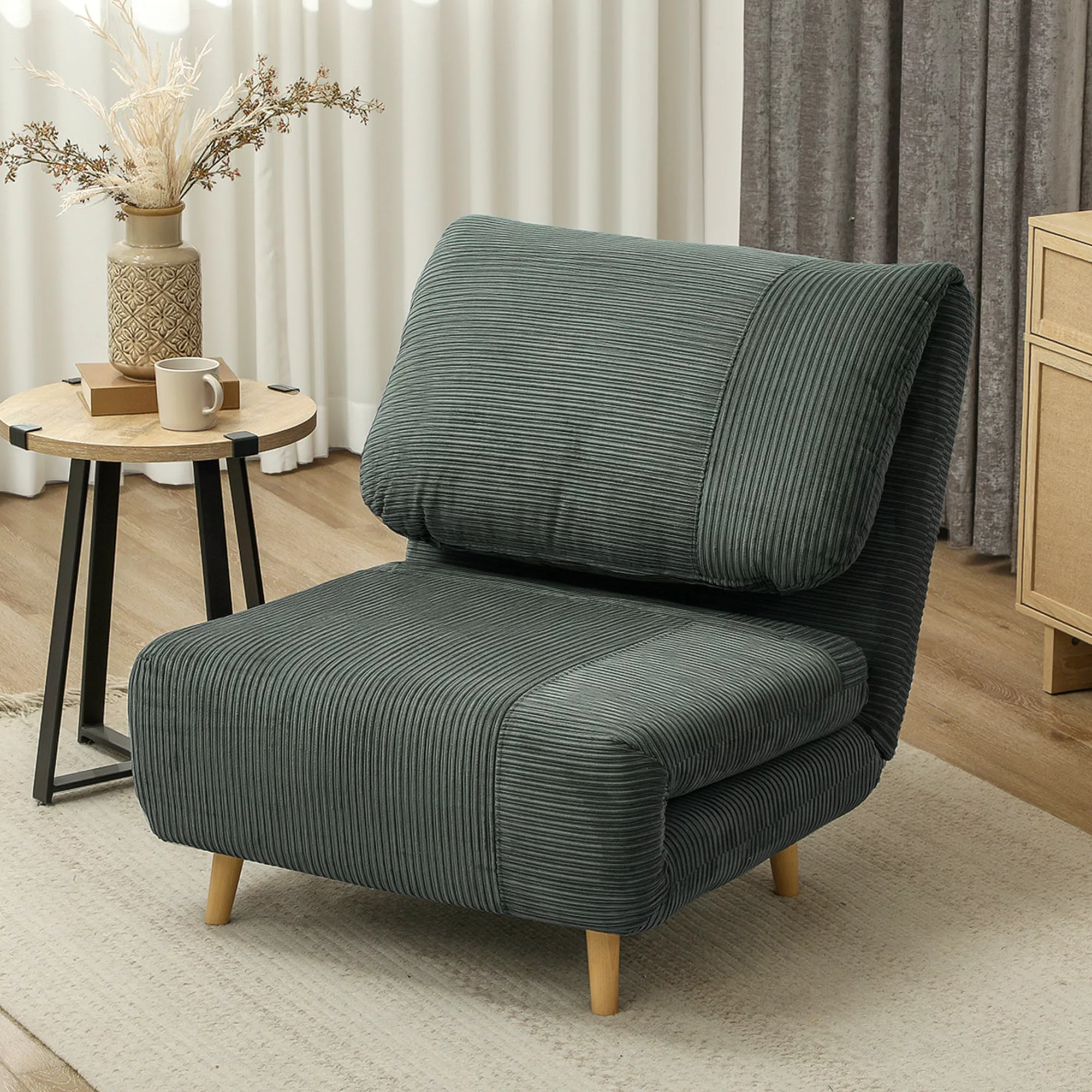 HOMCOM 2-in-1 Schlafsofa Schlafsessel Verstellbar Klappmatratze Gästebett i günstig online kaufen
