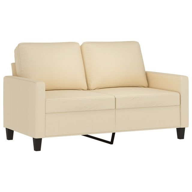 vidaXL Sofa 2-Sitzer-Sofa Creme 120 cm Stoff günstig online kaufen