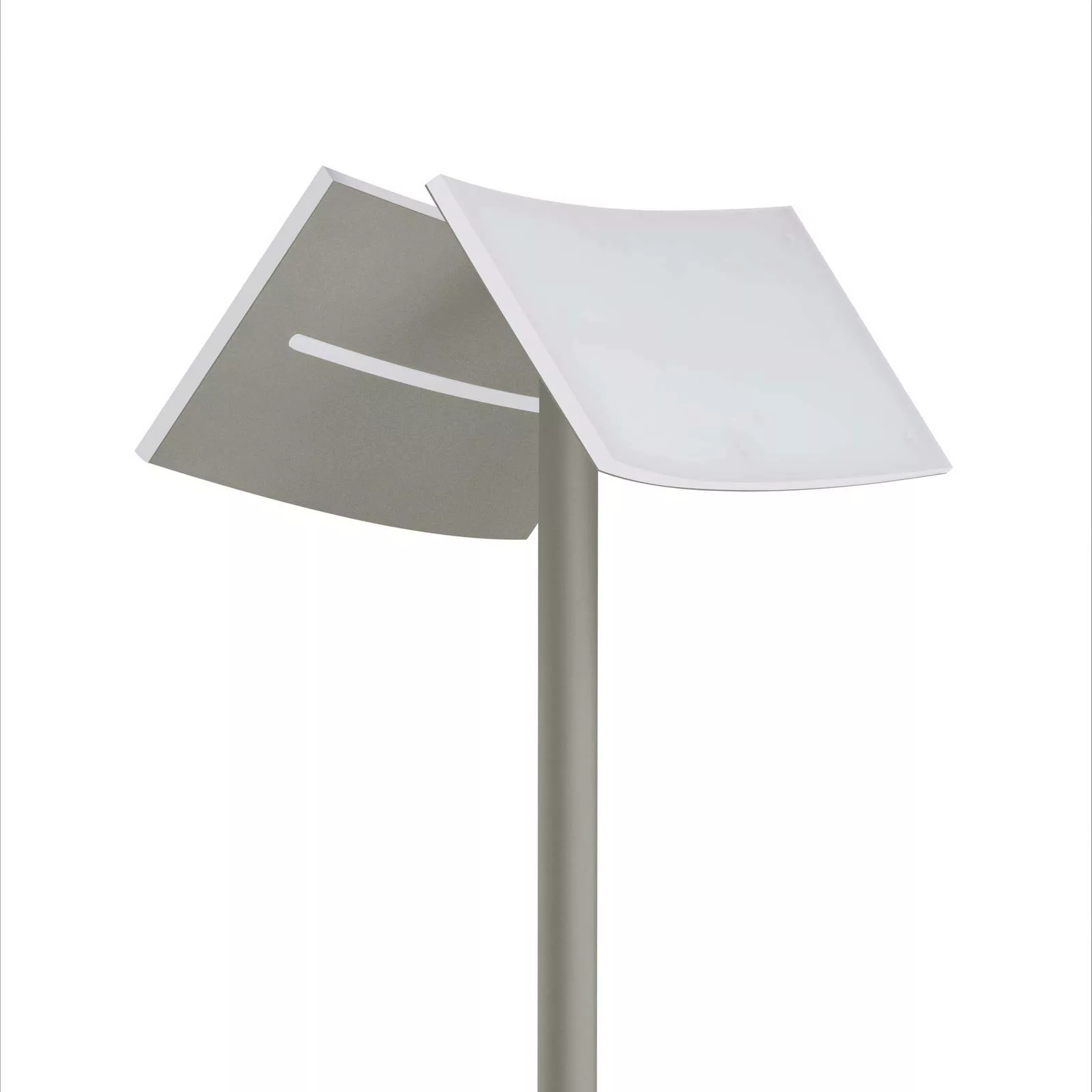 LED-Stehlampe Evolo CCT mit Leselicht, taupe günstig online kaufen