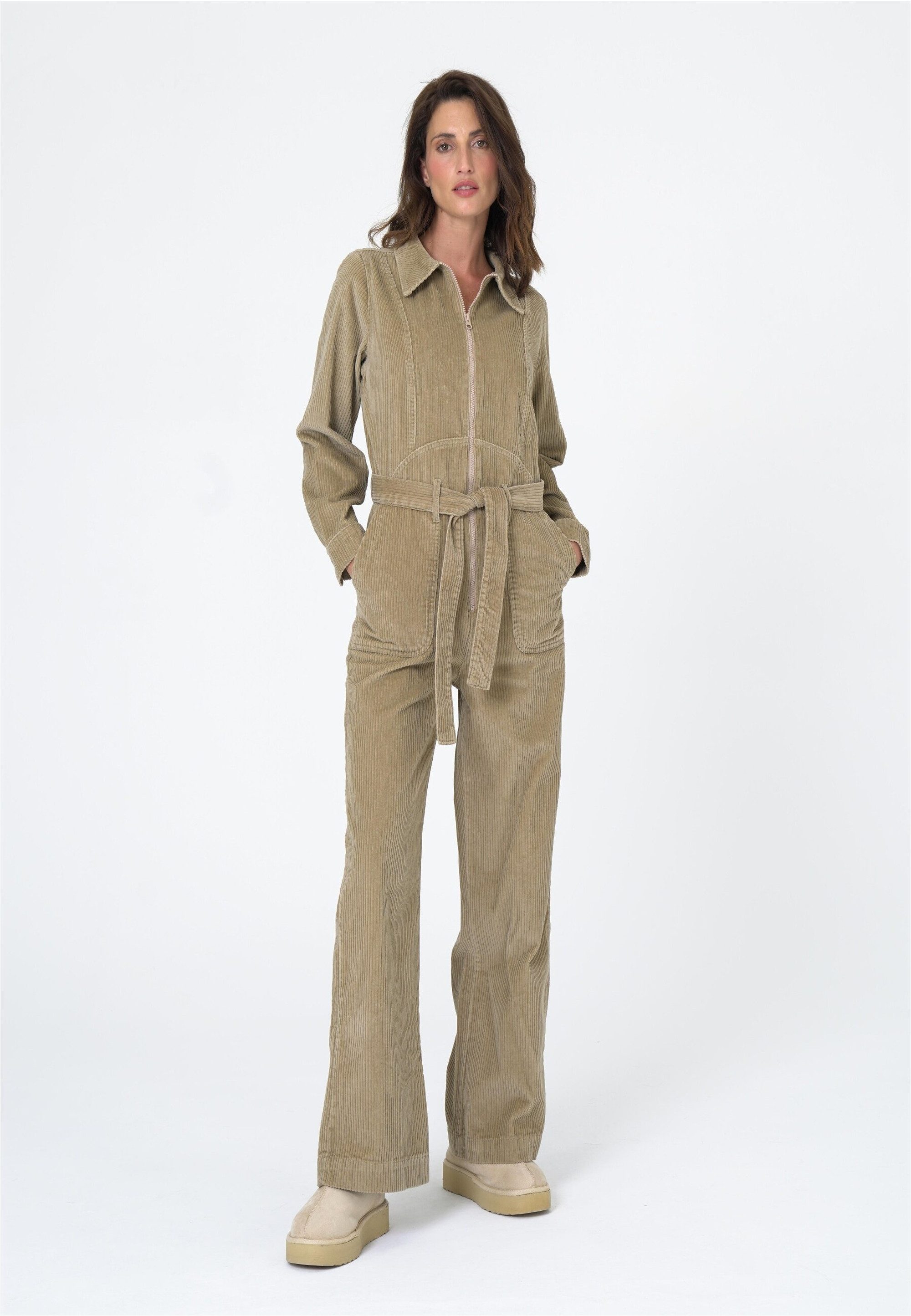 freshlions Jumpsuit "Gabriela", (1 tlg.), mit Bindeband in der Taille günstig online kaufen