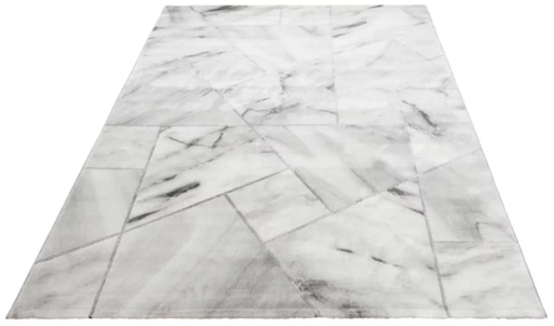 Leonique Teppich »Lerina«, rechteckig, Marmor-Design, geometrisches Muster, günstig online kaufen