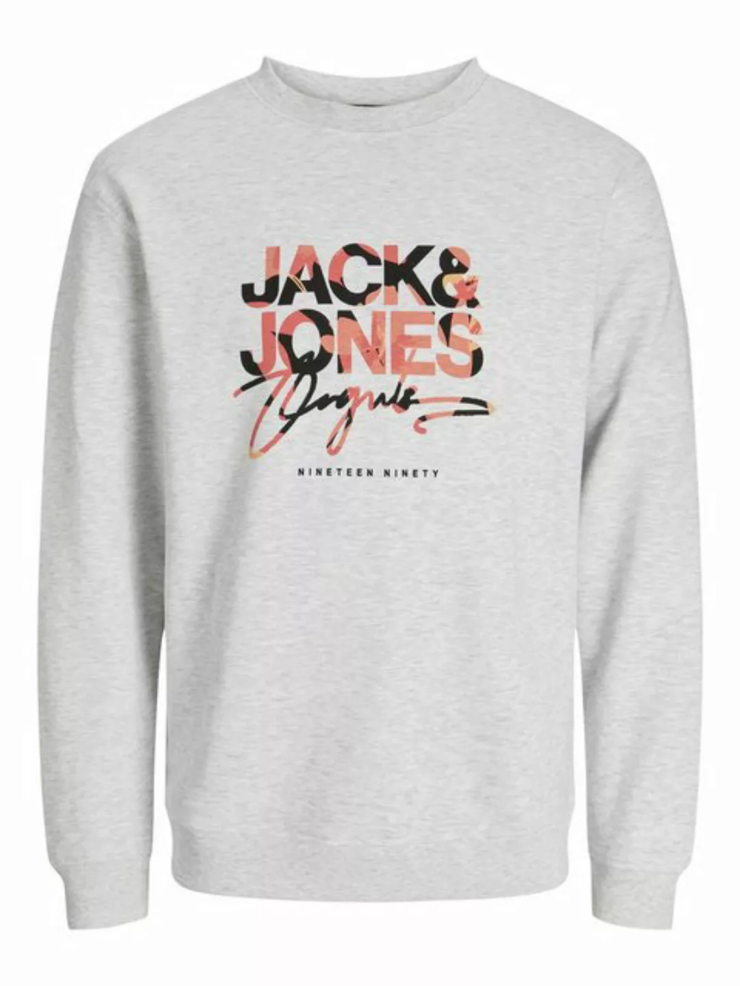 Jack & Jones Sweater JORARUBA AOP BRANDING SWEAT CREW NECK günstig online kaufen