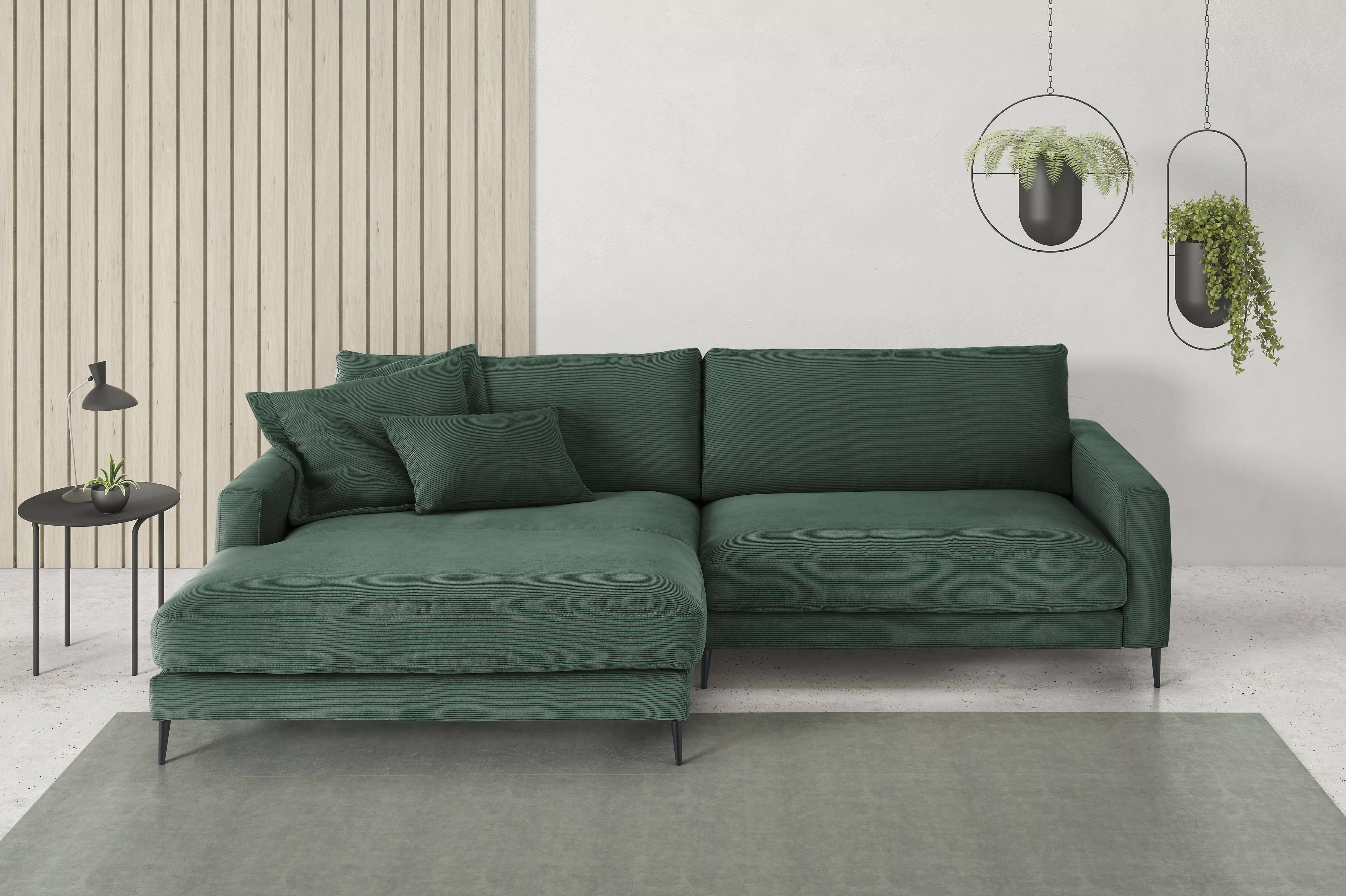 INOSIGN Ecksofa »Downtown, B/T/H: 272/190/84 cm L-Form«, weicher Sitzkomfor günstig online kaufen