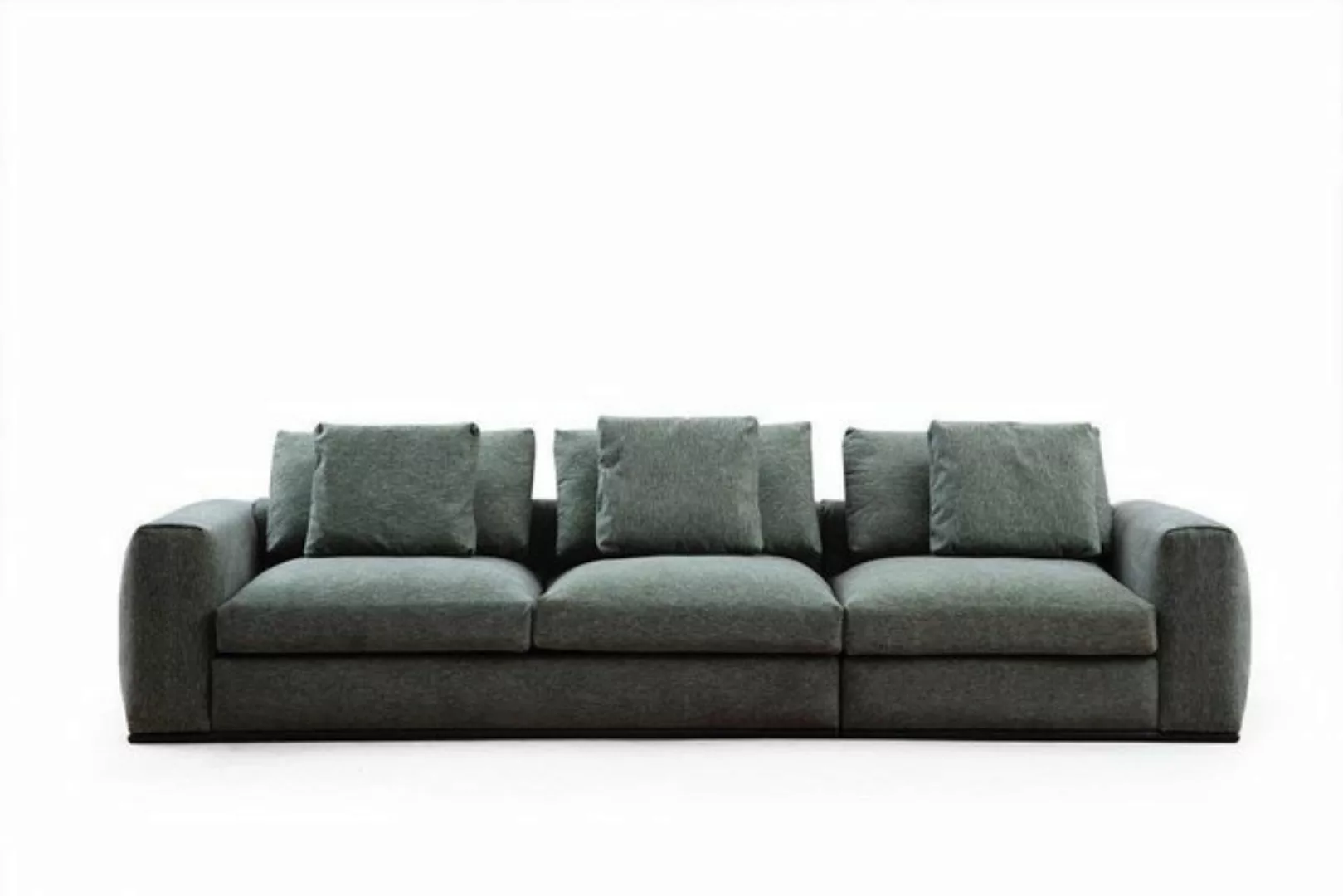 Xlmoebel 4-Sitzer 4-Sitziges modernes Wohnzimmer-Sofa, grüne Polster-Couch günstig online kaufen