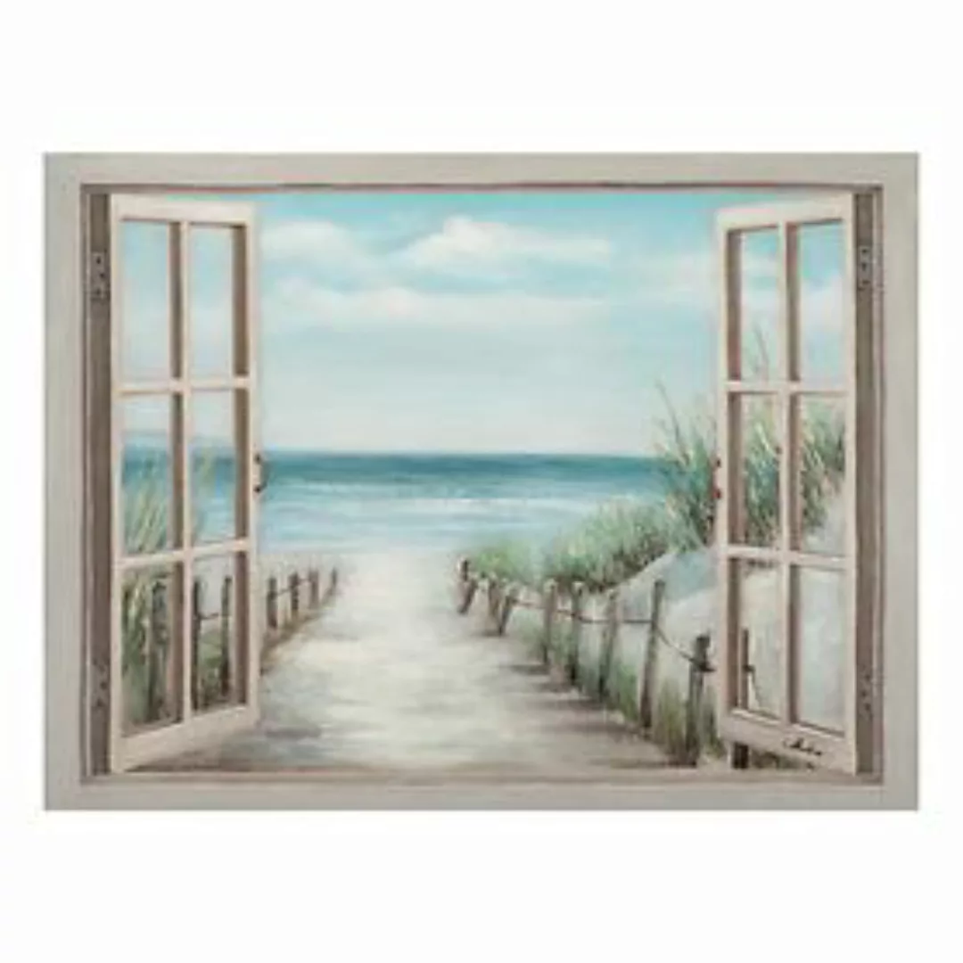 Bild 'Fenster mit Meerblick' H 90 x B 120 x 3,7 cm günstig online kaufen