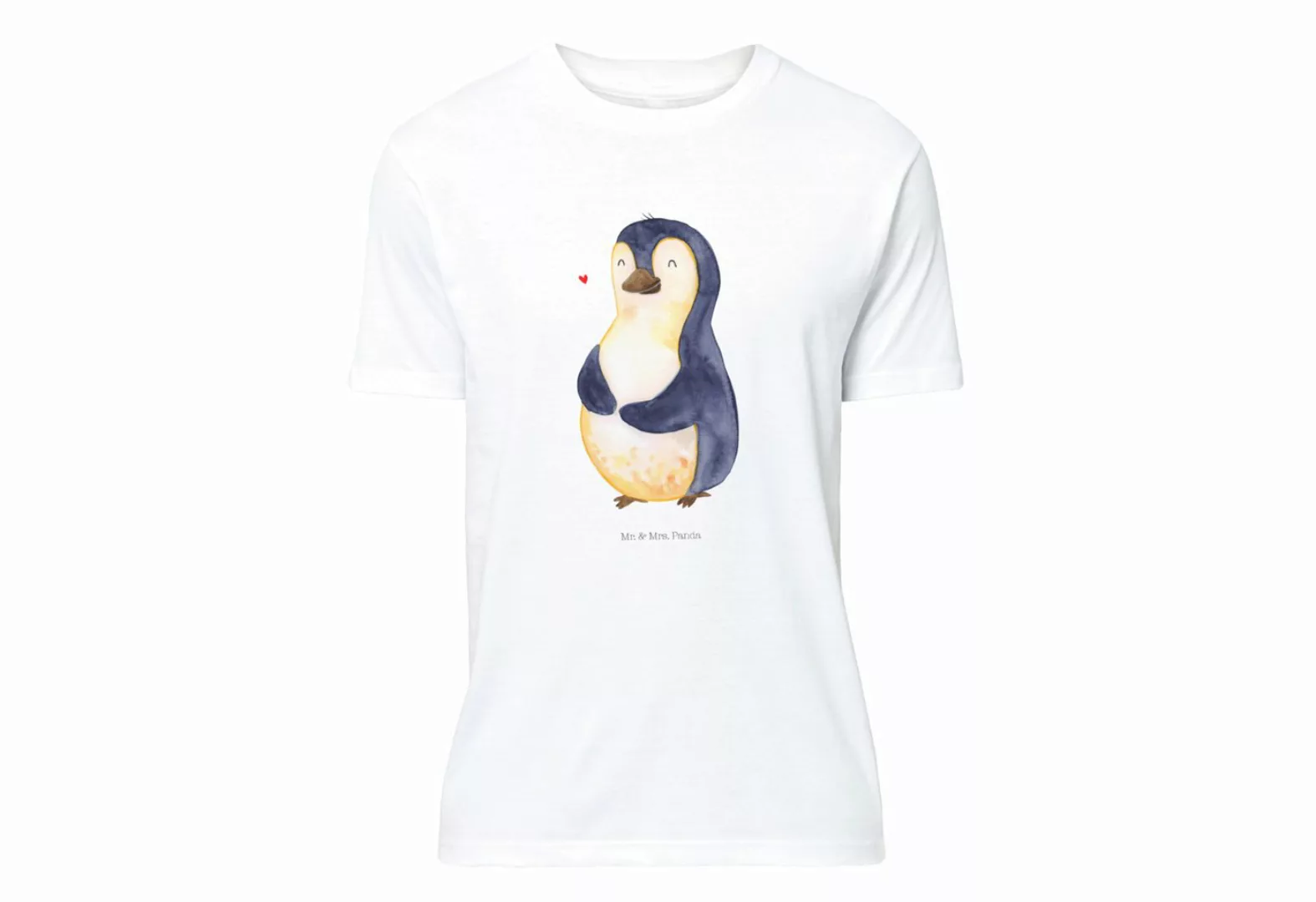 Mr. & Mrs. Panda T-Shirt Pinguin Diät - Weiß - Geschenk, Shirt, Junggeselle günstig online kaufen