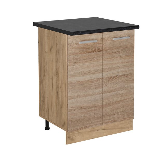 Vicco Unterschrank R-Line, Sonoma/Goldkraft Eiche, 60 cm, AP Anthrazit günstig online kaufen