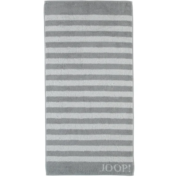 JOOP! Classic - Stripes 1610 - Farbe: Silber - 76 - Duschtuch 80x150 cm günstig online kaufen