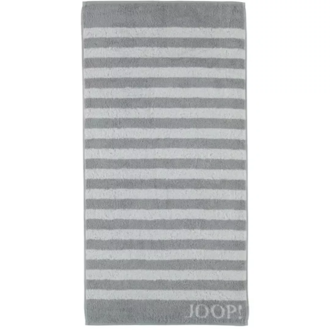 JOOP! Classic - Stripes 1610 - Farbe: Silber - 76 - Handtuch 50x100 cm günstig online kaufen