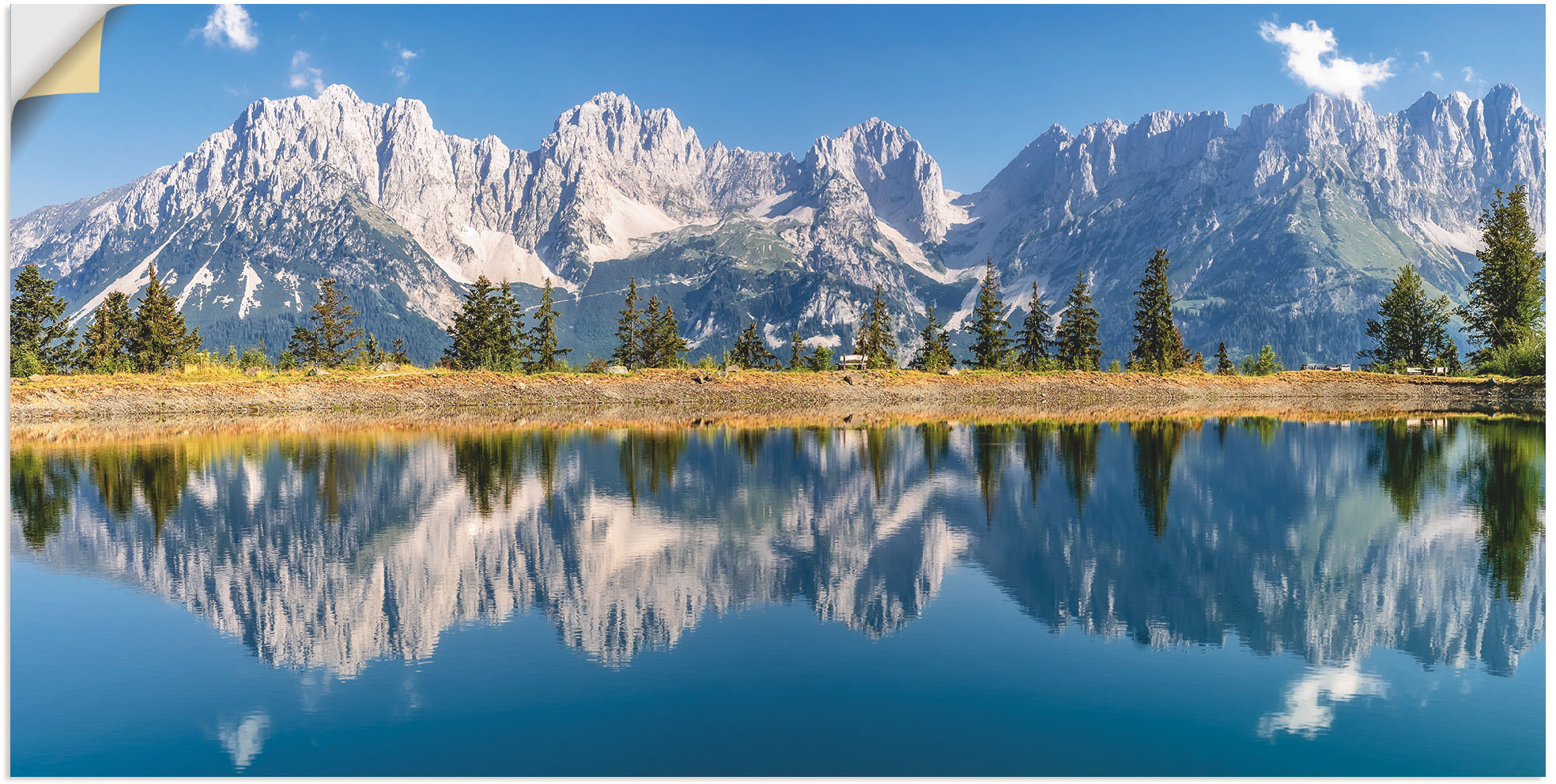 Artland Wandbild »Kaisergebirge Tirol«, Berge & Alpenbilder, (1 St.), als A günstig online kaufen