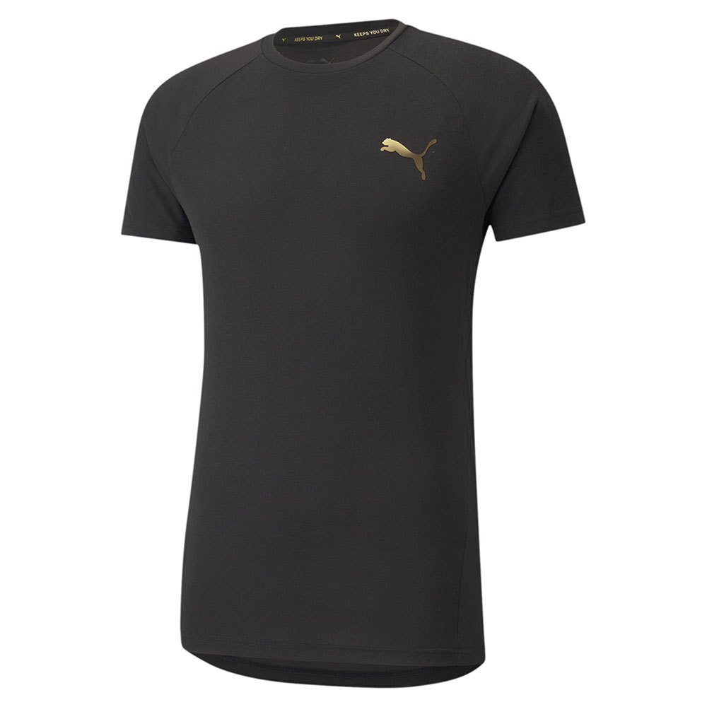 Puma Evostripe Kurzarm T-shirt L Puma Black / Gold günstig online kaufen