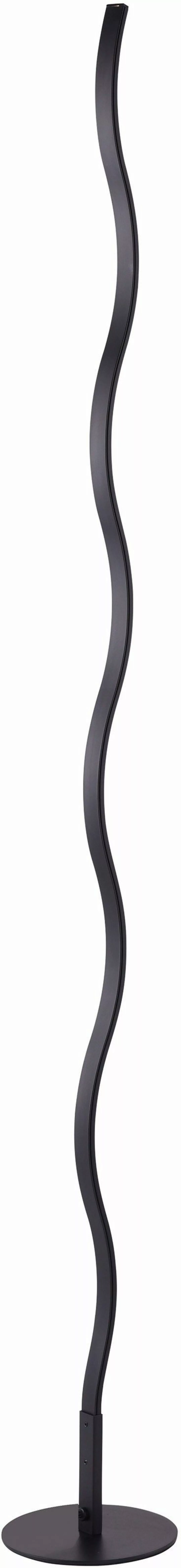 LED-Stehleuchte Wave 3.000K 120cm schwarz günstig online kaufen