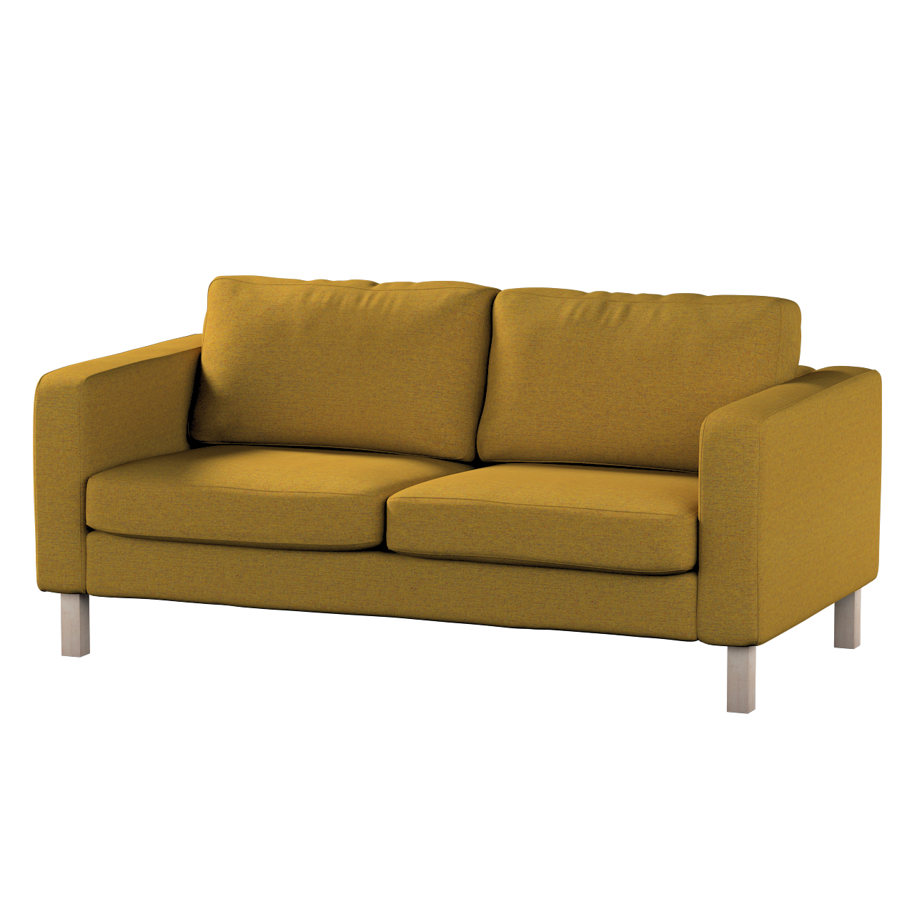 Bezug für Karlstad 2-Sitzer Sofa nicht ausklappbar, gelb, Sofahusse, Karlst günstig online kaufen