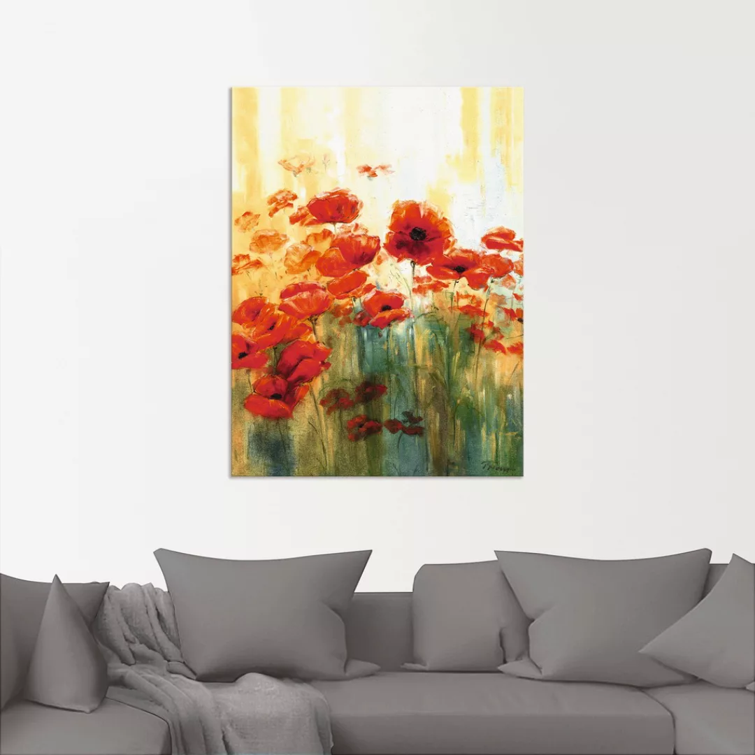 Artland Wandbild »Mohnwiese«, Blumen, (1 St.), als Alubild, Outdoorbild, Le günstig online kaufen