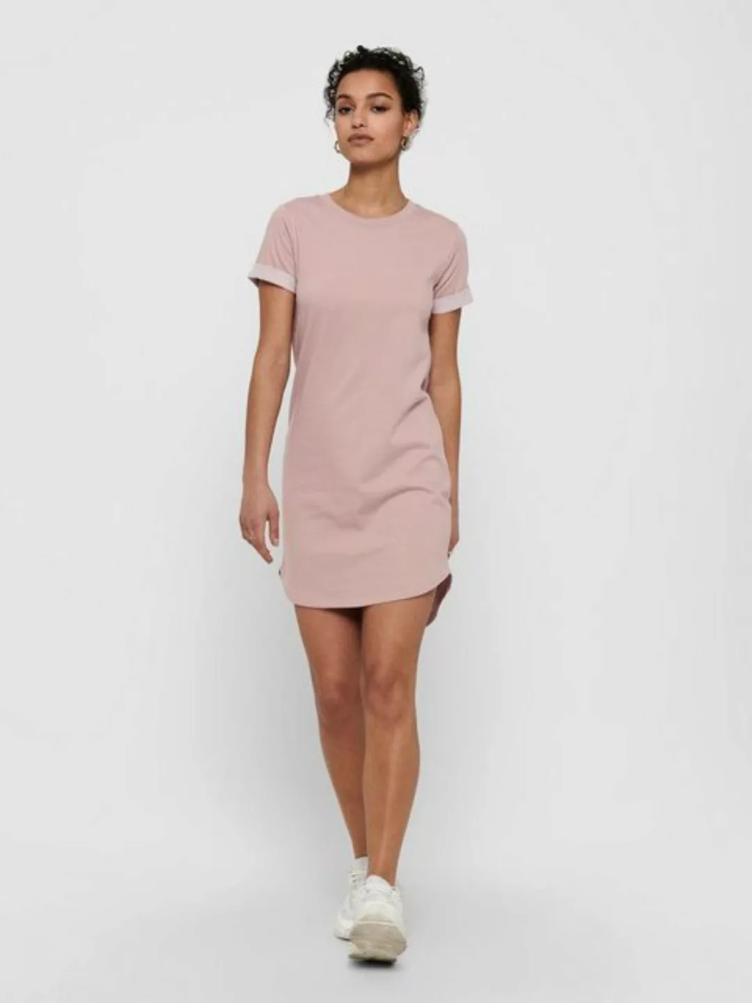 JDY – Mini-T-Shirt-Kleid in Rosa günstig online kaufen