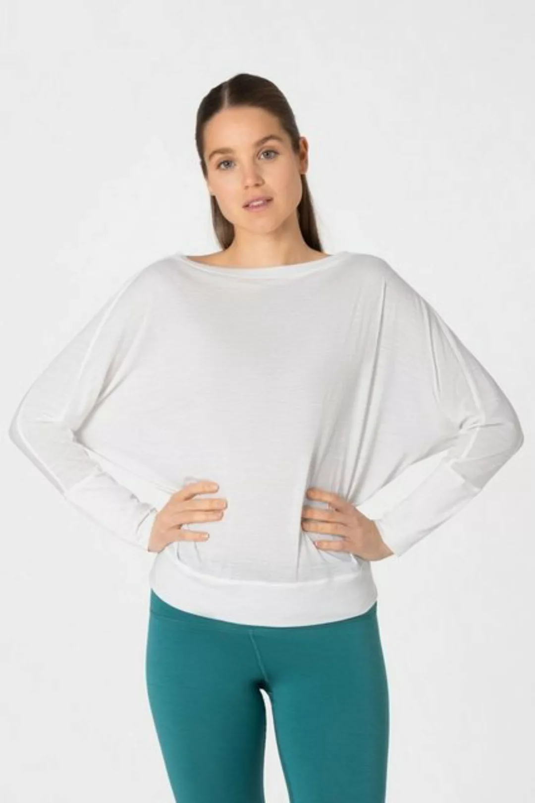 SUPER.NATURAL Langarmshirt für Damen aus Merino W KULA TOP mit leichten Fle günstig online kaufen