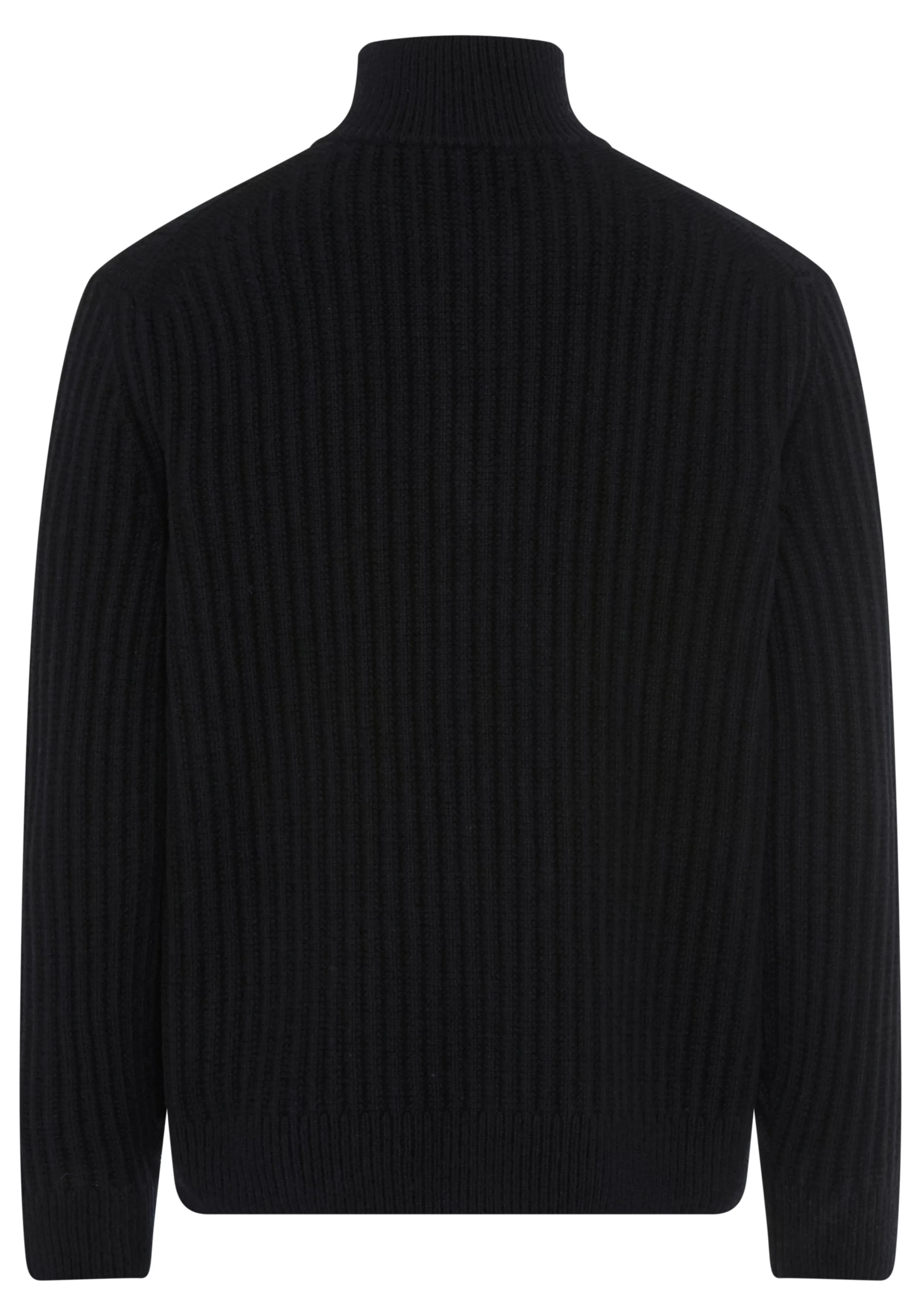 BOSS ORANGE Strickpullover "Kwinter", Troyer-Kragen, Rippstrick, relaxed fi günstig online kaufen