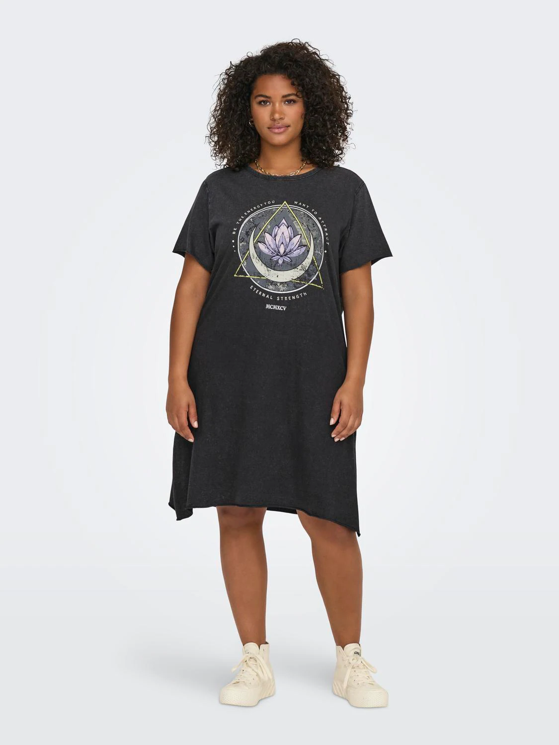 ONLY CARMAKOMA Shirtkleid "CARLUCY LIFE SS T-SHIRT DRESS JRS NOOS", Sommerk günstig online kaufen