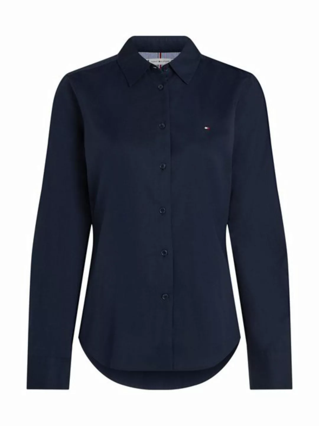 Tommy Hilfiger Hemdbluse STRETCH OXFORD REGULAR SHIRT mit Logostickerei günstig online kaufen