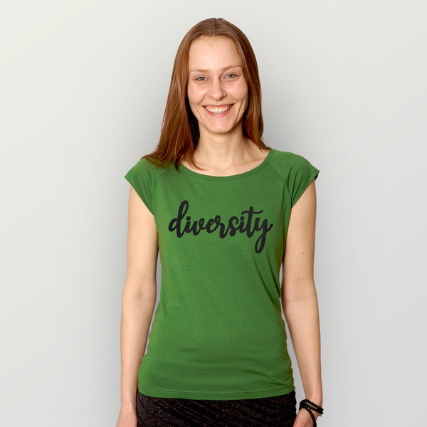 "Diversity" Bamboo Frauen T-shirt günstig online kaufen
