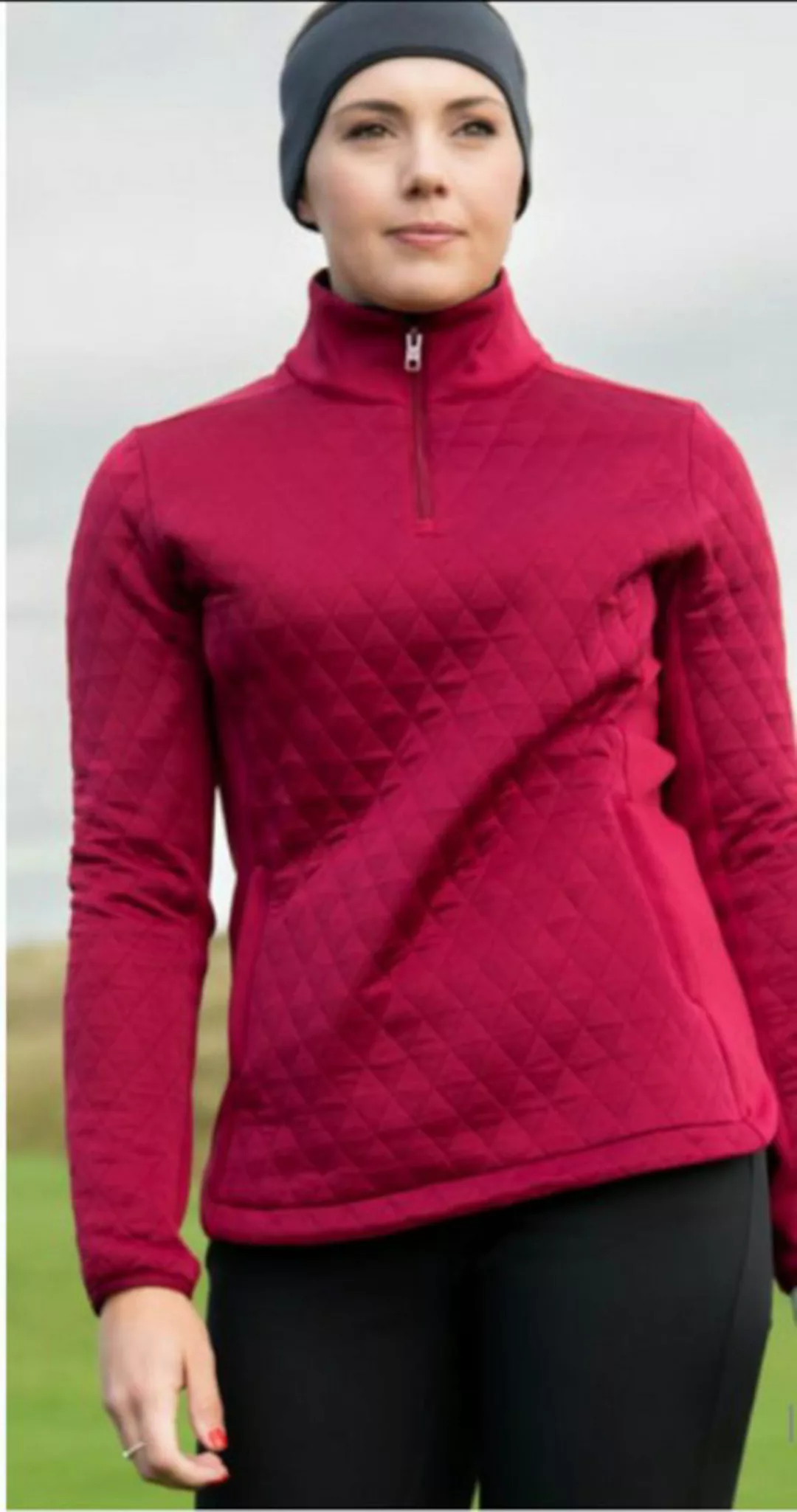 Callaway Longsweatshirt Callaway Golf Layer Quilted Fleece Weinrot Damen M günstig online kaufen