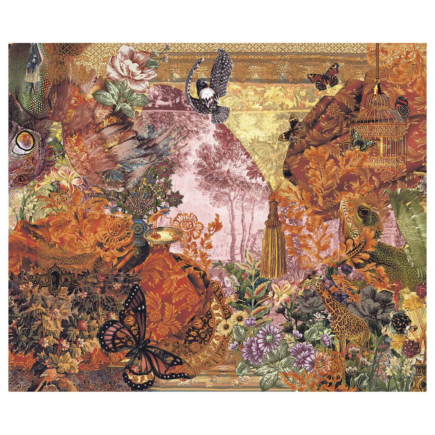 KOMAR Vlies Fototapete - Crumpled - Größe 300 x 250 cm mehrfarbig günstig online kaufen