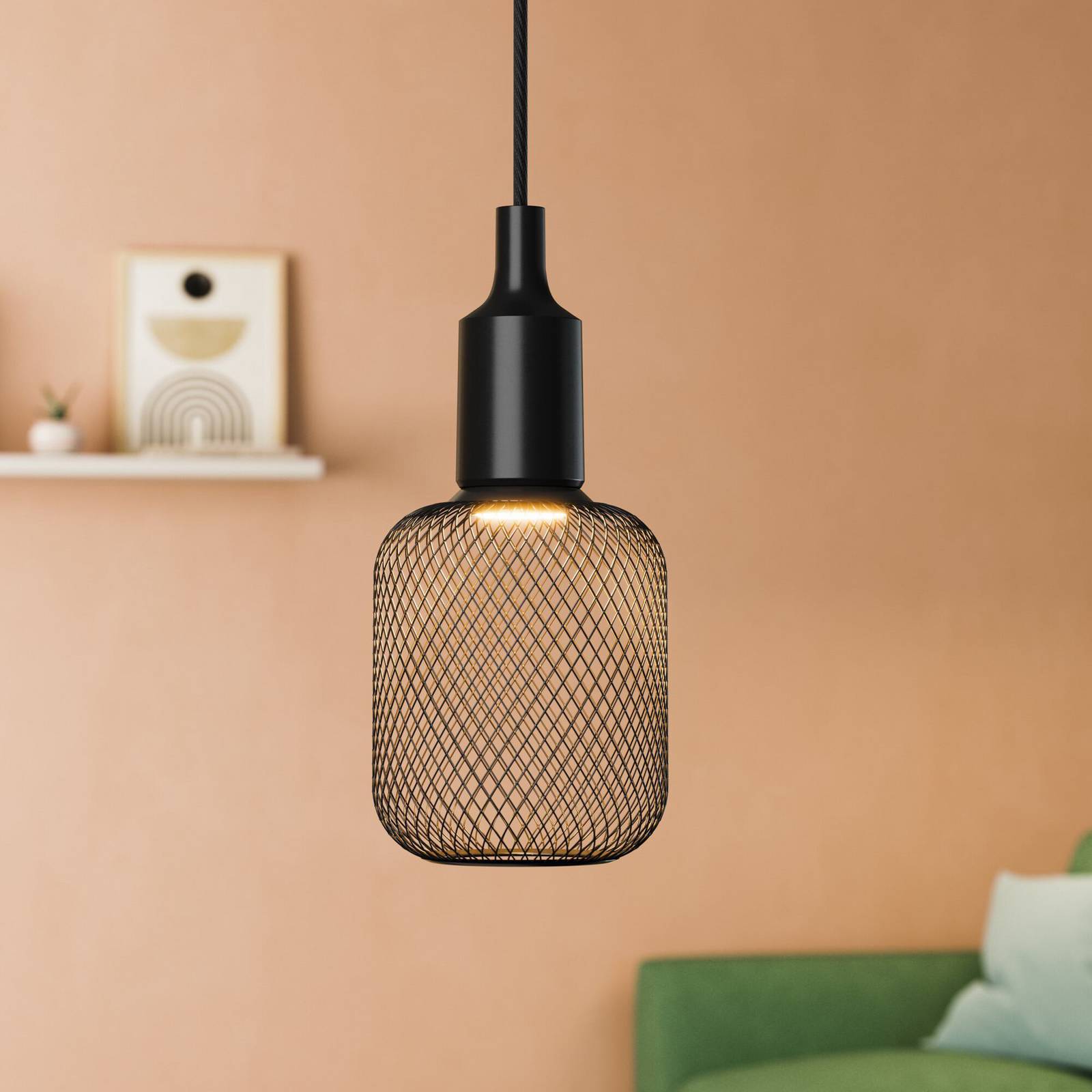 OSRAM Hängelampe VINTAGE 1906 BELL schwarz Kunststoff Ø 9 cm günstig online kaufen