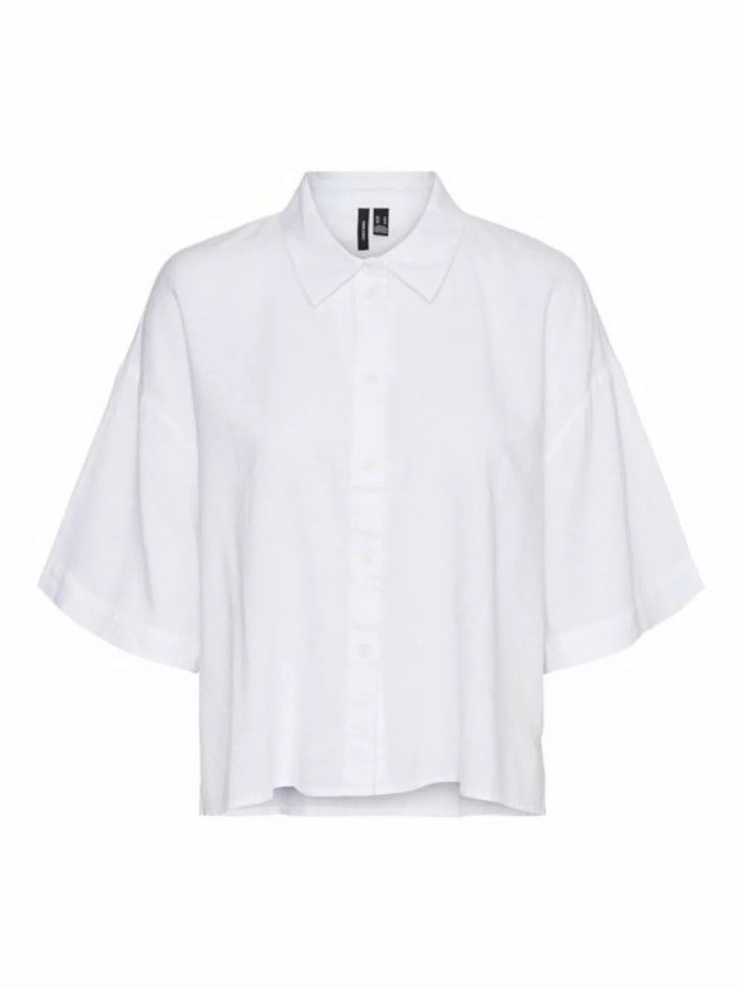 Vero Moda Hemdbluse VMLINN LINEN 2/4 SHORT SHIRT WVN NOOS günstig online kaufen