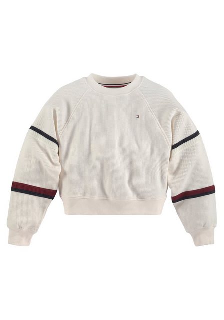 Tommy Hilfiger Sweatshirt GLOBAL STRIPE WAFFLE SWEATSHIRT mit Global Stripe günstig online kaufen