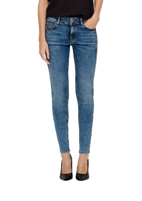 QS 5-Pocket-Jeans in Washed-Optik günstig online kaufen