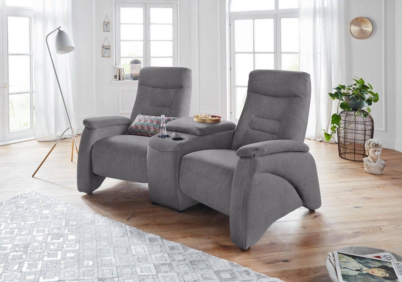 exxpo - sofa fashion 2,5-Sitzer Ascoli, Kinosofa mit hohem Sitzkomfort, beq günstig online kaufen