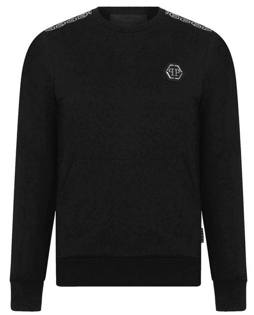 PHILIPP PLEIN Sweatshirt Sweatshirt Sweater Tape Logo Pulli Pullover eine K günstig online kaufen