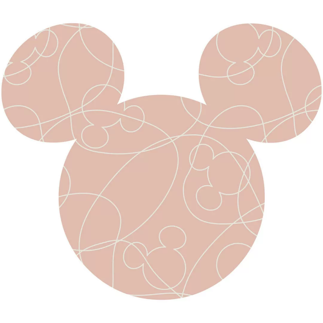 Komar Wandtattoo "Mickey Head Knotted - Größe 125 x 125 cm", (1 St.), rund günstig online kaufen