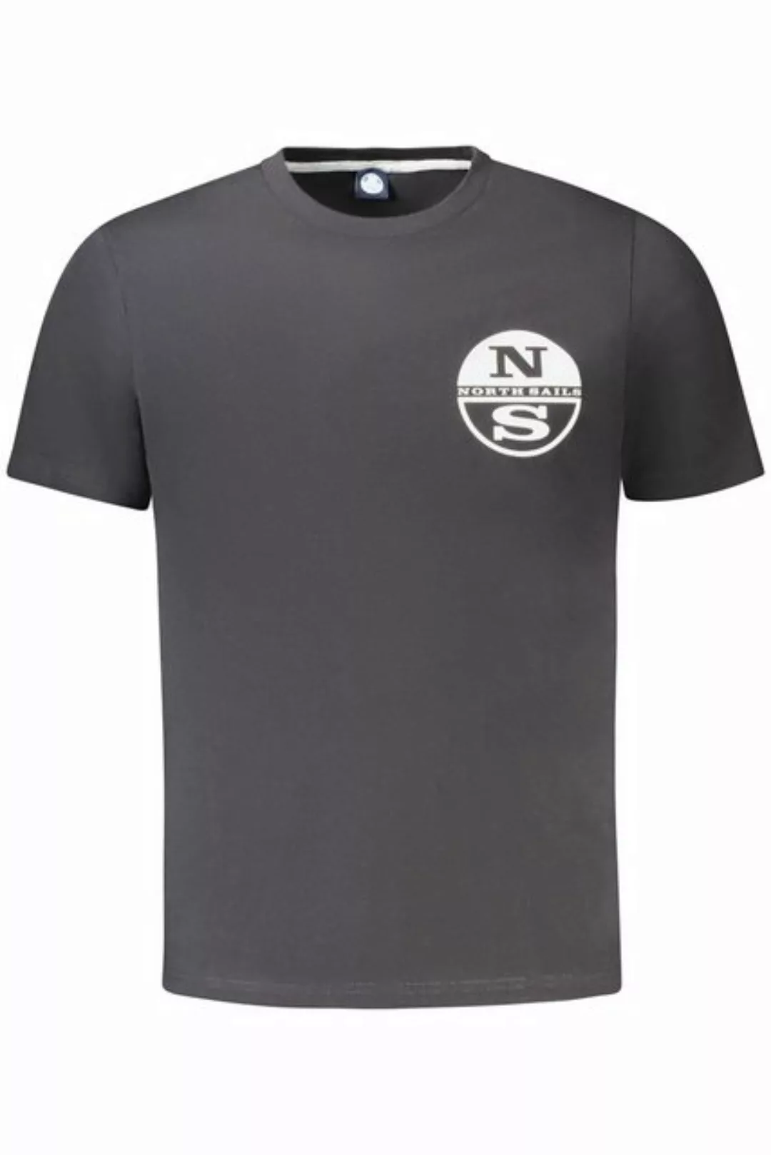 North Sails T-Shirt Hochwertiges Schwarzes Herren T-Shirt mit Print und günstig online kaufen