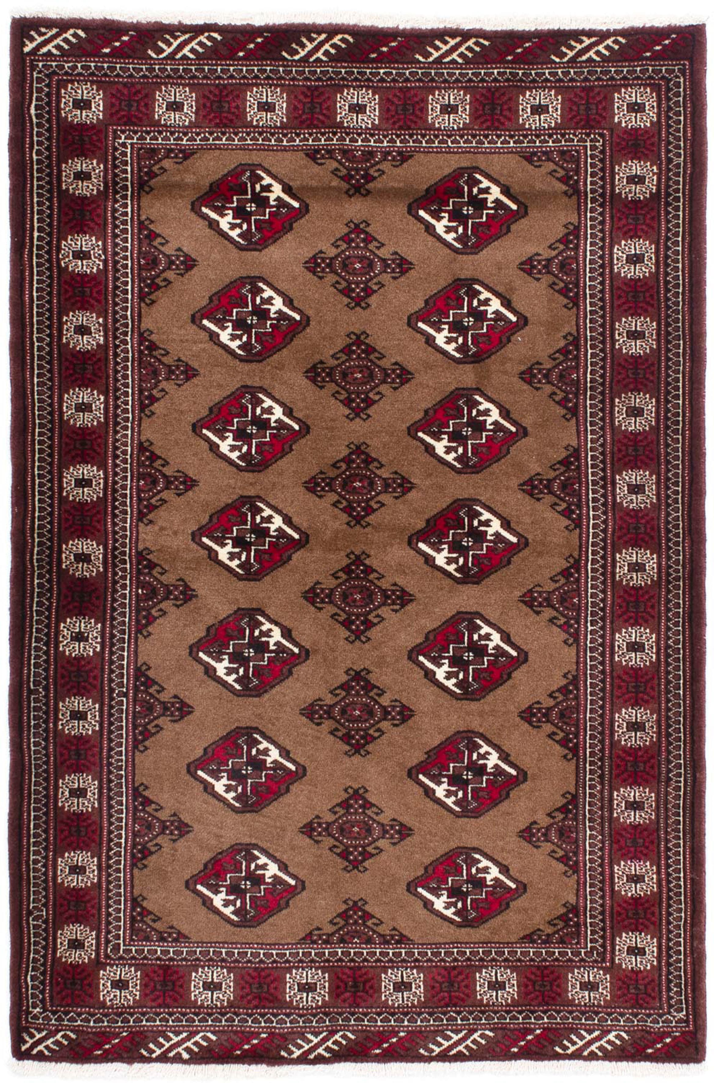 morgenland Orientteppich »Belutsch - 151 x 102 cm - braun«, rechteckig, Woh günstig online kaufen