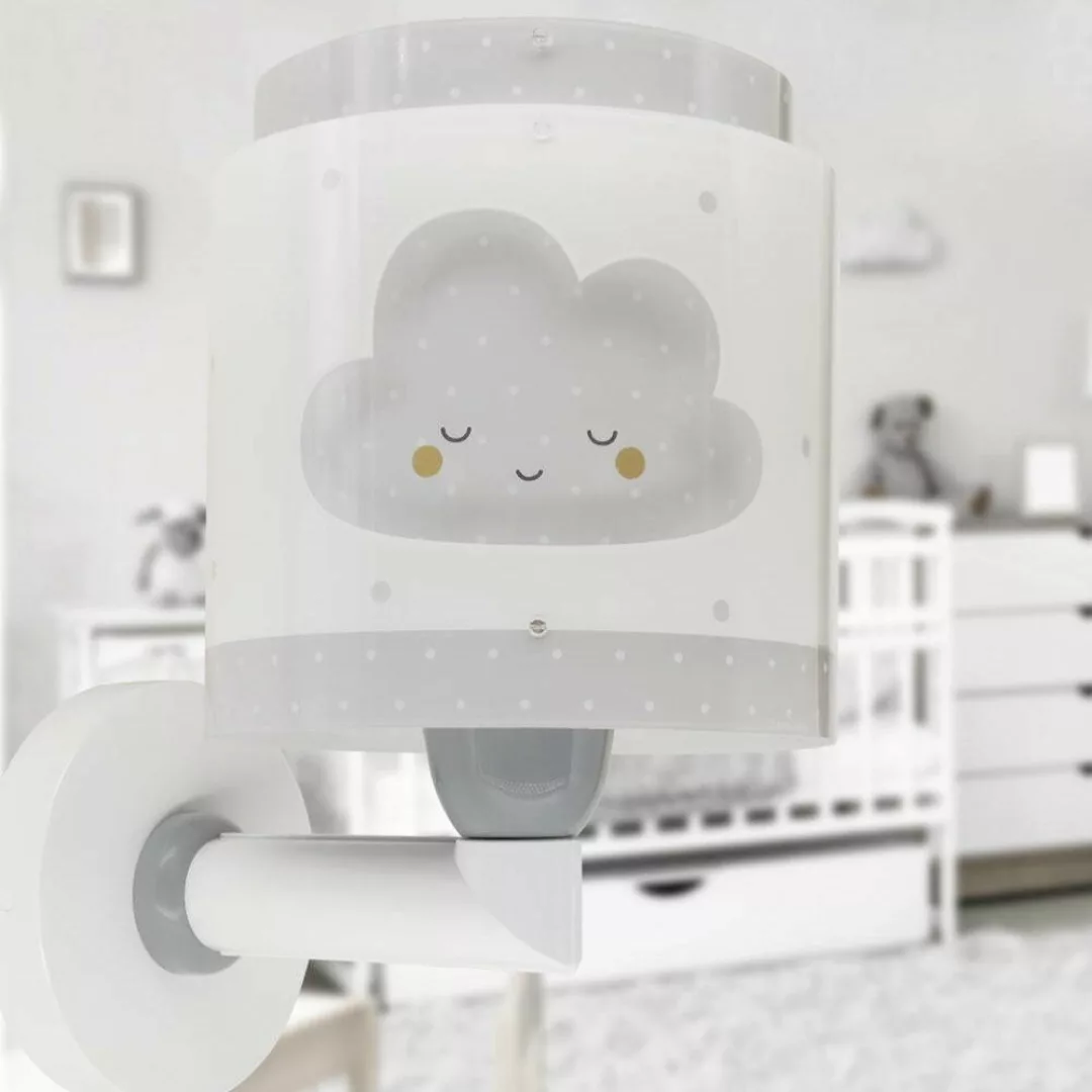 Dalber Baby Dreams Wandleuchte mit Stecker, grau günstig online kaufen