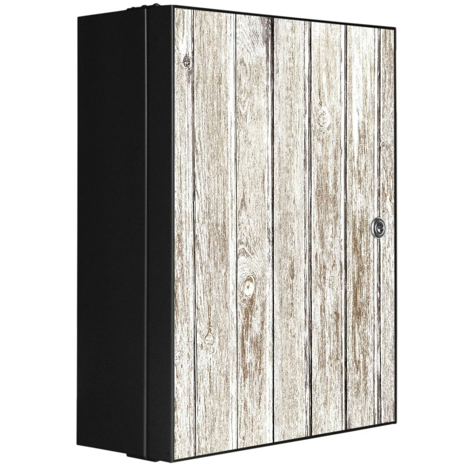 Banjado XXL Medizinschrank Abschliessbar 35x46x15cm Arzneischrank Anthrazit günstig online kaufen