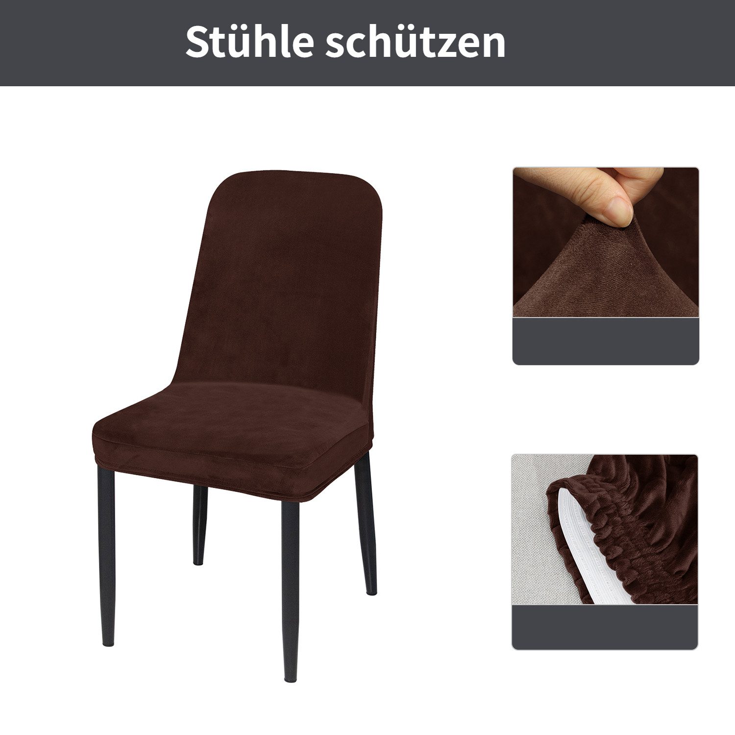 BYSURE Stuhlbezug, Schminkhocker Freizeitstuhl Esszimmerstuhlbezug günstig online kaufen